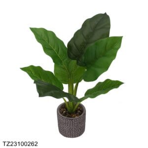 Tizen China Supplier Small Artificial Plants In Black Pots For Holiday Decoration Fake Bonsai