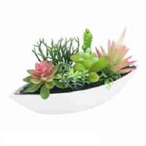 Factory Direct Price Realistic Bonsai Ornaments Succulent Plants Artificial Potted For Indoor Decoration
