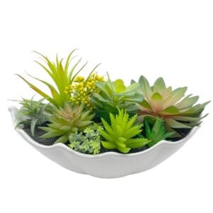 Tizen Indoor Decoration Simulation Bonsai Cactus Ornaments Artificial Succulent In Pot Green Plant Potted For Office Table