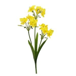 Tizen Wholesale Decoration Plastic Simulation Artificial Flowers Materials Artificial Daffodil Stem For Sale