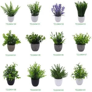 Tizen Hot Sale Custom Simulation Plants Fake Flowers Artificial Pot Plant Greenery For Indoor Decoration