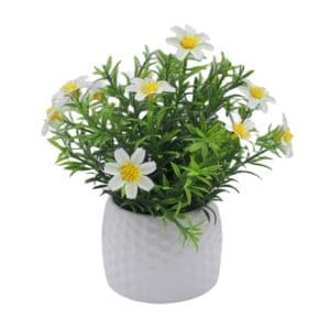 New Product Custom Bonsai Fake Daisy Simulation Flowers Artificial Green Plants For Indoor Decoration