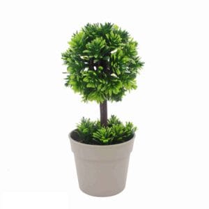 New Product Realistic Grass Ball Bonsai Artificial Plants In Pot For Indoor Outdoor Decoration