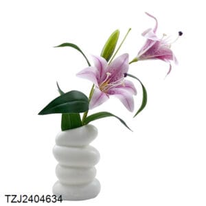 Tizen Factory Wholesale Real Touch Realistic Bonsai Artificial Flower Plants Glass Potted For Indoor Decor