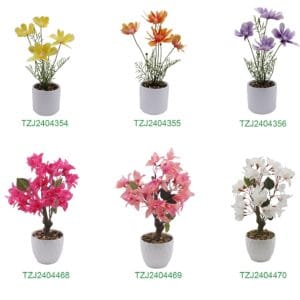 Wholesale Medium False Plastic Green Leaf Flower Artificial Grass And Flowers Decorative Decor Wedding