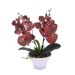 New Product Home Decoration Props Display Artificial Plant Leaves Plastic False Flower Potted For Mother's Day And Wedding Room