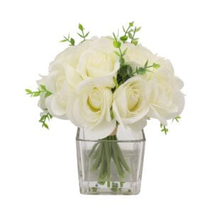 Tizen Good Pricecustom Size White Yellow Bonsai Fake Flowers In Bulk Realistic Artificial Plants With Pots For Home